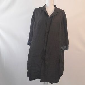 Avenue black dress jacket with rhinestones 20W